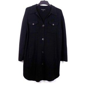 Banana Republic Jacket Shacket Size Large Black Button Front